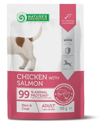 Nature's Protection Adult Skin & Coat chicken & salmon 22 x 100 g