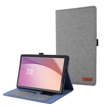 FABRIC Zaklápací obal pre Lenovo Tab M9 šedý