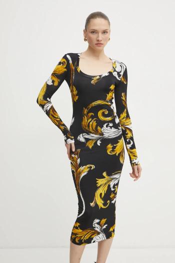 Šaty Versace Jeans Couture čierna farba, mini, priliehavá, 78HAO920 JS471