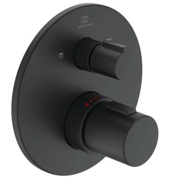 IDEAL STANDARD - CeraTherm Termostatická batéria T100 pre 2 spotrebiče pod omietku, čierna A5815XG