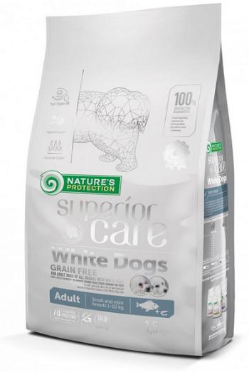 Natures Protection Superior care white dog GF adult Herring granule pre malé psy 1,5kg