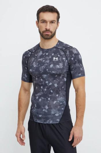 Tréningové tričko Under Armour HeatGear Printed čierna farba, vzorované, 1386937