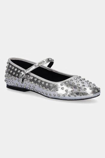 Baleríny Steve Madden Vinetta-R strieborná farba, SM11003147