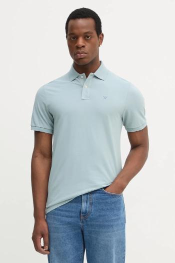 Bavlnené polo tričko Hackett London modrá farba, jednofarebné, HM563426