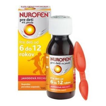 Nurofen pre deti 4% jahoda sus.por.1 x 100 ml/4,0 g