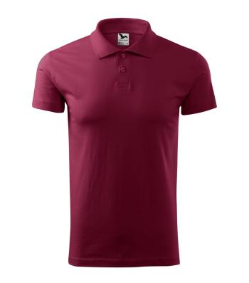 MALFINI Hladká pánska polokošeľa Single J. - Garnet | XL