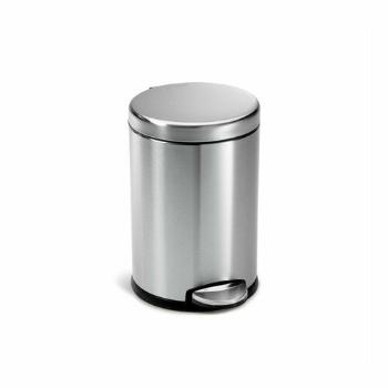 Simplehuman Pedálový okrúhly kôš 4,5 l, nerez