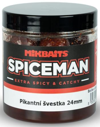 Mikbaits boilie v dipe spiceman  pikantná slivka 250 ml - 24 mm