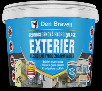 DEN BRAVEN - Jednozložková hydroizolácia EXTERIÉR modrá 13 kg