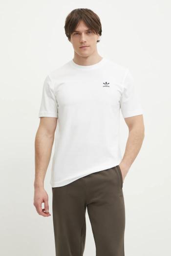 Bavlnené tričko adidas Originals Trefoil pánske, biela farba, jednofarebné, JI8544