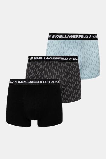 Boxerky Karl Lagerfeld 3-pak pánske, čierna farba, A1M47086