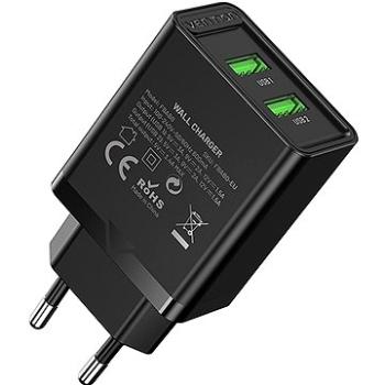 Vention 2-Port USB (A+A) Wall Charger (18 W) Black (FBAB0-EU)