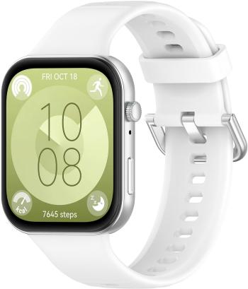 4wrist Silikonový řemínek pro Huawei Fit 3 - White