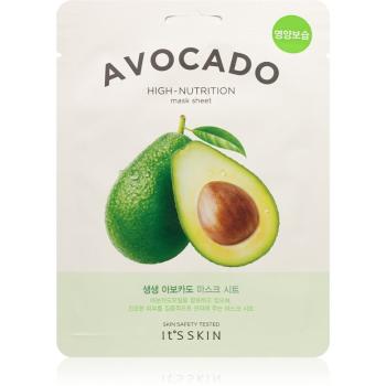 It´s Skin The Fresh Mask Avocado plátenná maska s vysoko hydratačným a vyživujúcim účinkom 21 g