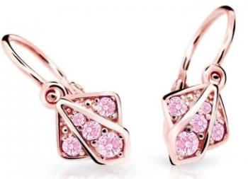 Cutie Jewellery Detské náušnice z ružového zlata C2241-10-X-4 ružová
