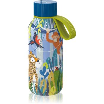 Quokka Solid Kids termofľaša s pútkom Jungle 330 ml