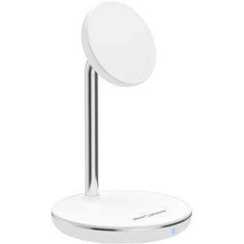 AlzaPower WFA125 PureCharge 2in1 MFM Dock biela (APW-CCWFA125W)