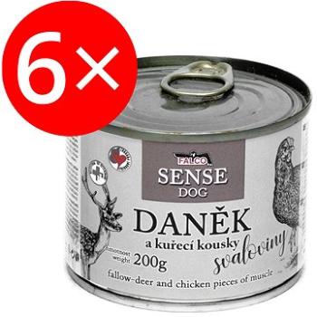 Falco Sense Dog daniel a kura 200 g 6 ks (8594725086101)