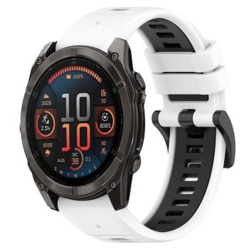 SPORTY Vymeniteľný silikónový remienok Garmin Fenix 8 47mm biely