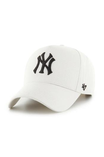 Šiltovka 47 brand MLB New York Yankees biela farba, jednofarebná, B-FNDOF17GWP-SSC
