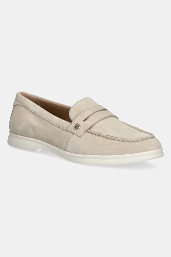 Semišové mokasíny Geox D XAND 3 dámske, béžová farba, na plochom podpätku, D550ZD 00022 C6738
