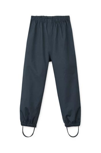 Detské nepremokavé nohavice Liewood Pedia Pants tmavomodrá farba, LW19151