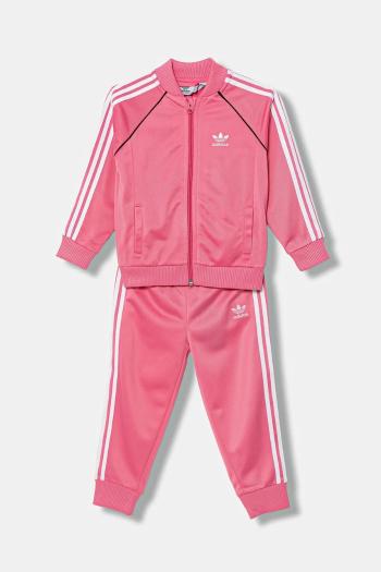 Detská tepláková súprava adidas Originals ružová farba, JY0010
