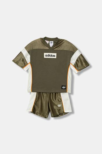 Detská súprava adidas Originals zelená farba, JY2748