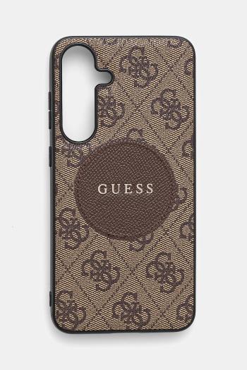 Puzdro na mobil Guess Samsung Galaxy S25+ hnedá farba, GUHMS25MP4PGRSGW
