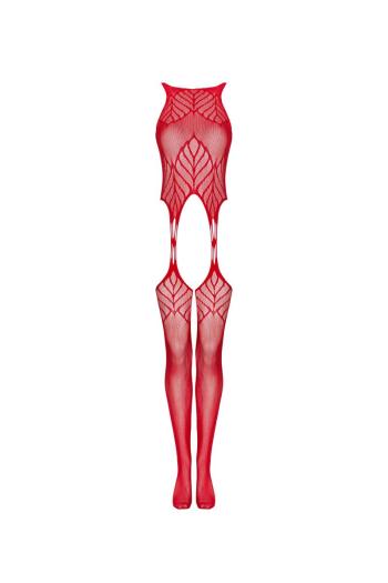 Červené bodystockings N122