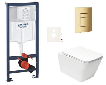 Závesný wc set do ľahkých stien / predstenová montáž Swiss Aqua Technologies Infinitio SIKOGRSIN12SCGL0