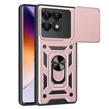 RING CAMERA Kryt s držiakom pre Xiaomi Poco F6 Pro ružový