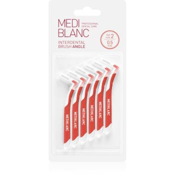 MEDIBLANC Interdental Pick-brush Angle medzizubná kefka 6 ks 0,5 mm Red 6 ks