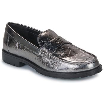 Coach  JOCELYN CRINKLE METALLIC LOAFER  Mokasíny Šedá