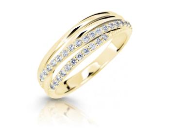 Cutie Diamonds Trblietavý prsteň zo žltého zlata s diamantmi DZ6716-3352-10-X-1 61 mm