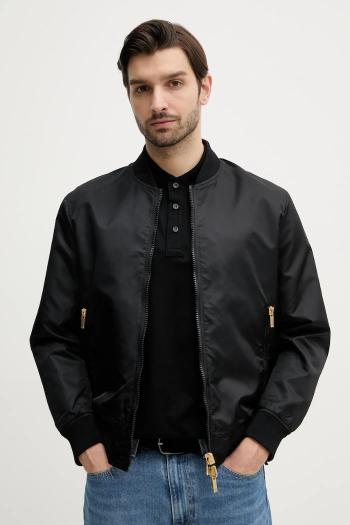 Obojstranná bunda bomber Armani Exchange čierna farba, prechodná, XM000189 AF12011