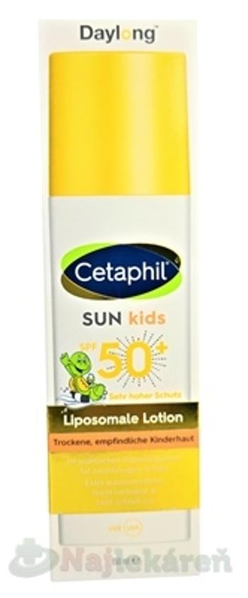 Daylong Cetaphil Sun Kids Lipozomálne mlieko na opaľovanie pre deti SPF50+ 150 ml detské opaľovacie mlieko