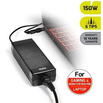 PORT CONNECT univerzálny napájací adaptér k notebooku, 150 W, 6× konektor (900103)