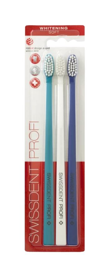 Swissdent Zubná kefka Whitening Soft Zurich 2 + 1 ZADARMO