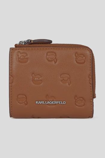 Peňaženka Karl Lagerfeld dámska, hnedá farba, A3W32007