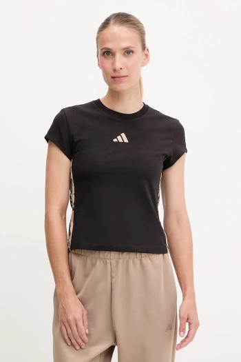 Tričko adidas Animal dámske, čierna farba, JM1856