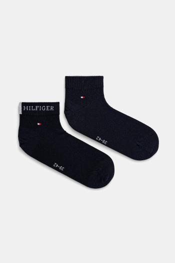 Ponožky Tommy Hilfiger 2-pak pánske, tmavomodrá farba, 701232466
