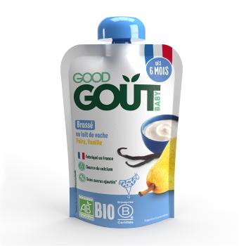 GOOD GOÛT BIO Vanilkový dezert s hruškou 90 g