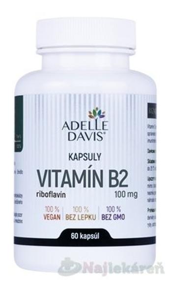 Adelle Davis VITAMÍN B2 riboflavín 100 mg 60 kapsúl