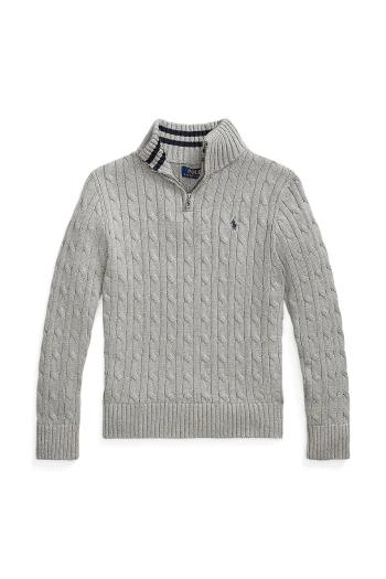 Bavlnený sveter Polo Ralph Lauren šedá farba, 323868894010