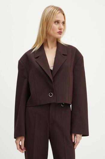 Sako AERON hnedá farba, oversize, jednofarebné, PFBL079511