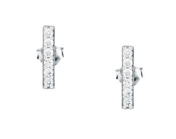 La Petite Story Elegantné strieborné náušnice so zirkónmi Silver LPS01AWV71