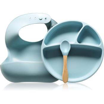 Minikoioi BLW II Mineral Blue jedálenská súprava