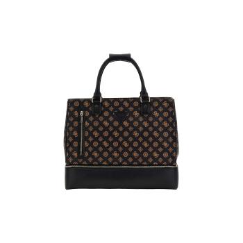 Guess  WILDER ZIP BOTTOM SHOPPER TOTE  Kabelky Hnedá