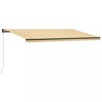 Ručne zaťahovacia markíza s LED svetlom 300x250 cm Dekorhome